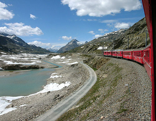 9n-The Bernina Pass looking north